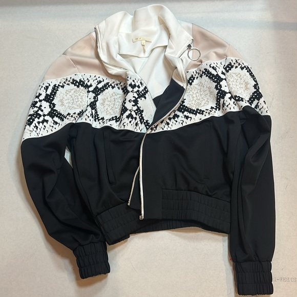 Maje animal print track jacket - Picture 2 of 7